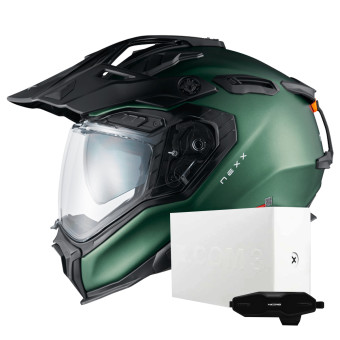 Casque Integrale Nexx X.WED3 Plain Forest Matt + X.COM 3 Casque Integrale Nexx X.WED3 Plain Forest Matt + X.COM 3