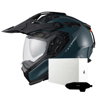 Casque Integrale Nexx X.WED3 Wild Pro Blue + X.COM 3 Pro Casque Integrale Nexx X.WED3 Wild Pro Blue + X.COM 3 Pro