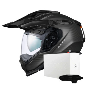 Casque Integrale Nexx X.WED3 Zero Pro Carbon Matt + X.COM 3 Casque Integrale Nexx X.WED3 Zero Pro Carbon Matt + X.COM 3