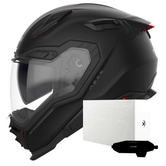 Casque Integrale Nexx X.WST3 Plain Black Matt + X.COM 3 Pro Casque Integrale Nexx X.WST3 Plain Black Matt + X.COM 3 Pro