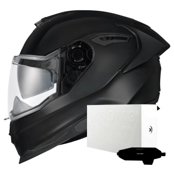Casque Integrale Nexx Y.100R Full Black Matt + X.COM 3 Pro Casque Integrale Nexx Y.100R Full Black Matt + X.COM 3 Pro