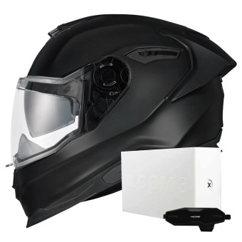 Casque Integrale Nexx Y.100R Full Black Matt + X.COM 3 Casque Integrale Nexx Y.100R Full Black Matt + X.COM 3