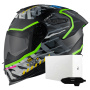 Casque Integrale Nexx Y.100R Urbangram Black Matt + X.COM 3