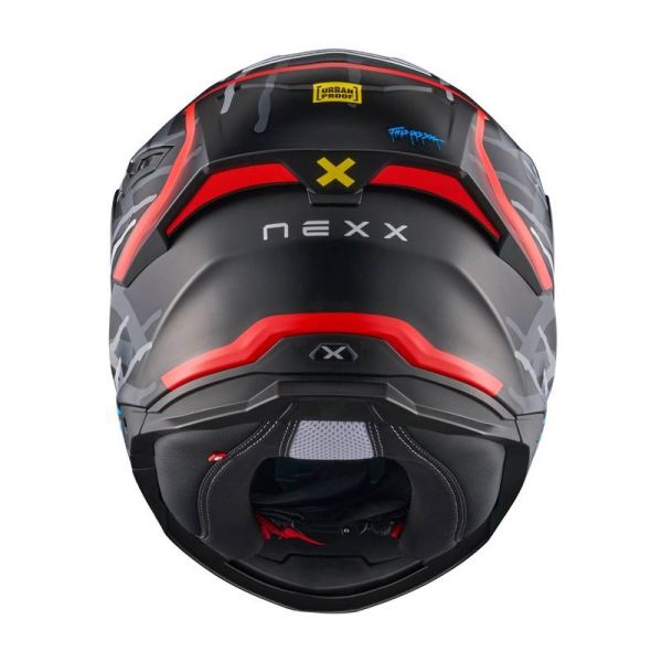 Nexx Y.100R Urbangram Black Red Mat