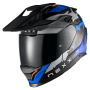 Casque Integrale Nexx Y.Travl Primal Blue Neon Mat
