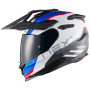 Casque Integrale Nexx Y.Travl Quest White Blue Red