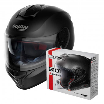 Casque Integrale Nolan N80-8 Classic N-Com Flat Black 10 + Kit Bluetooth B101R Casque Integrale Nolan N80-8 Classic N-Com Flat Black 10 + Kit Bluetooth B101R