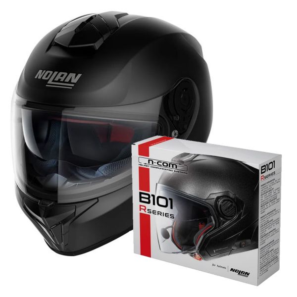 Integrale Nolan N80-8 Classic N-Com Flat Black 10 + Kit Bluetooth B101R