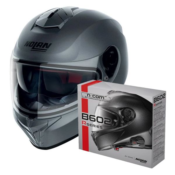 Integrale Nolan N80-8 Classic N-Com Flat Vulcan Grey 2 + Kit Bluetooth B602R