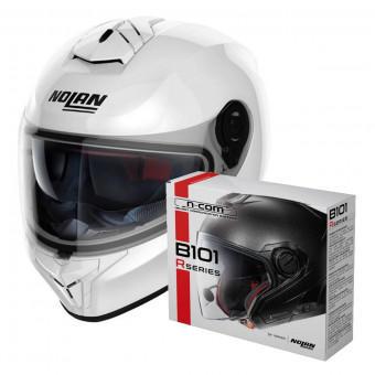 Integrale Nolan N80-8 Classic N-Com White 5 + Kit Bluetooth B101R