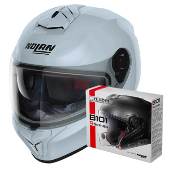 Integrale Nolan N80-8 Classic N-Com Zephyr White 6 + Kit Bluetooth B101R