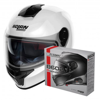 Integrale Nolan N80-8 Special N-Com White 15 + Kit Bluetooth B602R