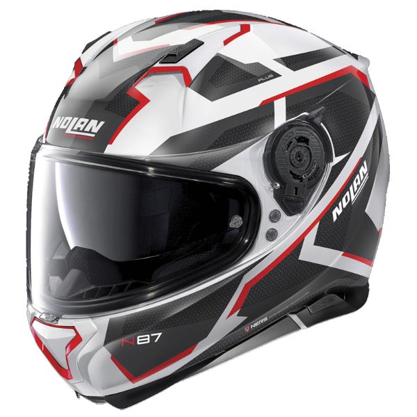 Integrale Nolan N87 Plus Overland N-Com White Red 35