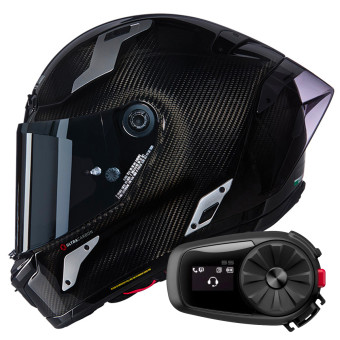 Integrale Nolan X-804 RS Ultra Carbon Argento 332 + Kit Bluetooth 5S Solo