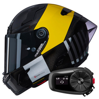 Integrale Nolan X-804 RS Ultra Carbon Combo Gara 350 + Kit Bluetooth 5S Solo