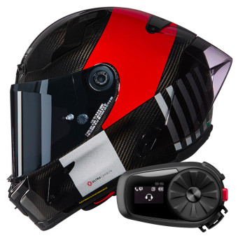 Integrale Nolan X-804 RS Ultra Carbon Combo Gara 351 + Kit Bluetooth 5S Solo