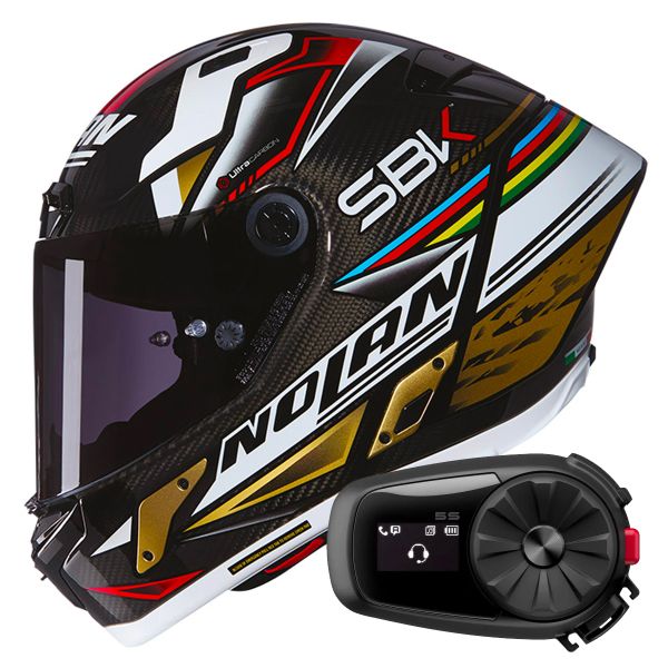 Integrale Nolan X-804 RS Ultra Carbon SBK 353 + Kit Bluetooth 5S Solo