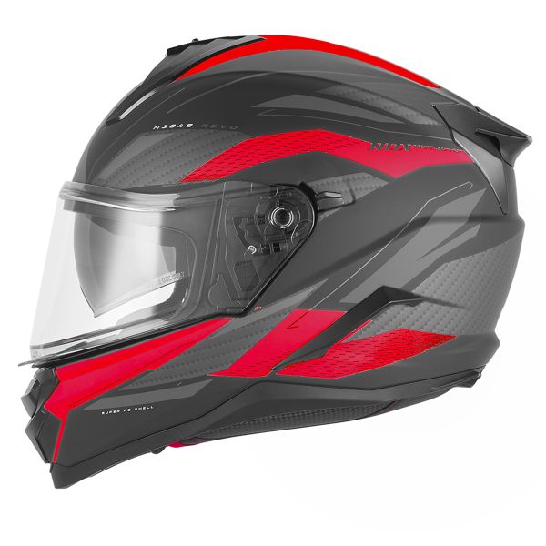NOX N304S Revo Mat Black Red