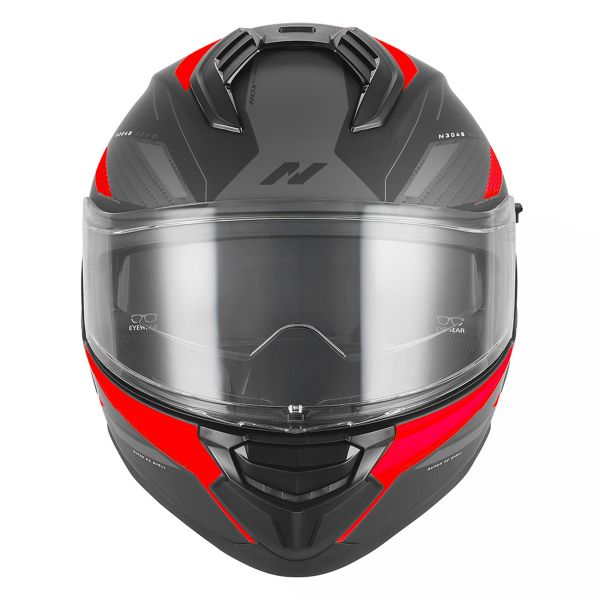 NOX N304S Revo Mat Black Red