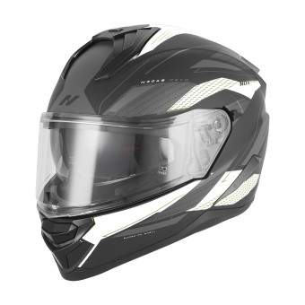 Casque Integrale NOX N304S Revo Mat Black White