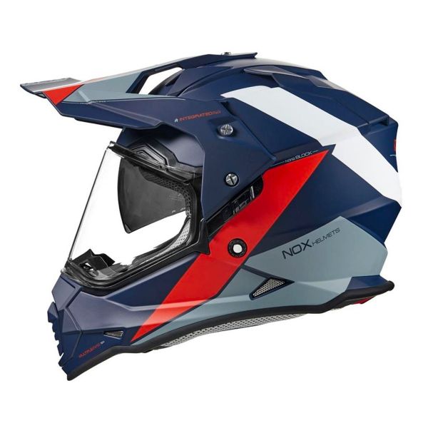 Integrale NOX N312 Block Blue Matt Red