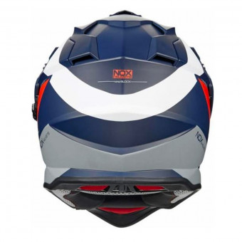 NOX N312 Block Blue Matt Red