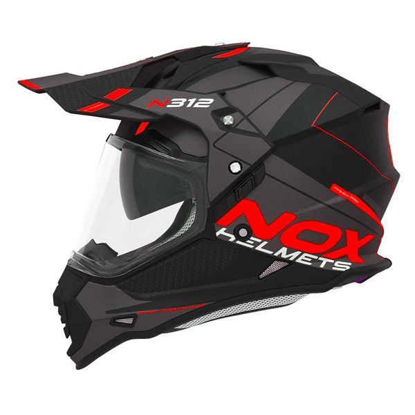 Integrale NOX N312 Drone Matt Black Red