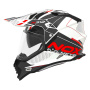 Casque Integrale NOX N312 Drone White Red
