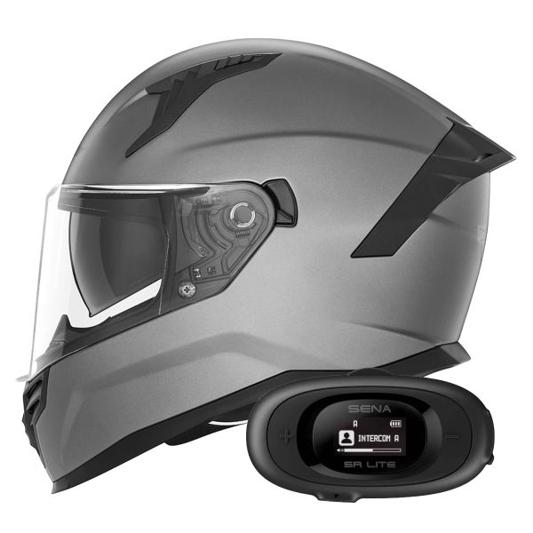 Integrale NOX N401 Matt Titanium + Kit bluetooth 5R Lite