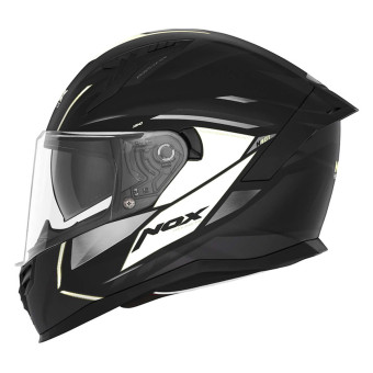 NOX N401 Xeno Matt Black White + Kit Bluetooth 5S Solo