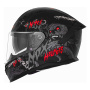 Casque Integrale NOX N401 Zumbi Matt Black Red