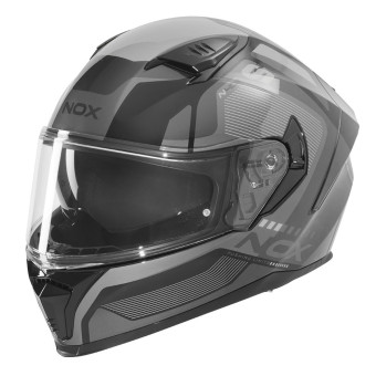 Casque Integrale NOX N402 Mentor Black Silver Shiny