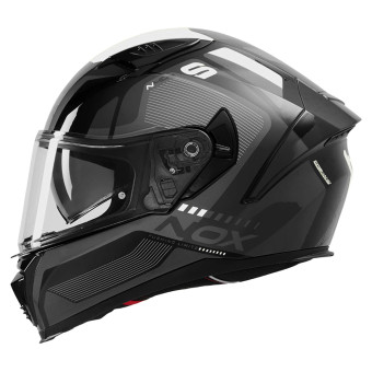 Casque Integrale NOX N402 Mentor Black White Shiny