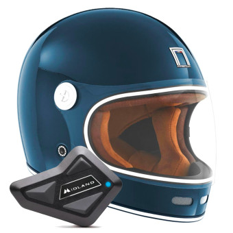 Integrale NOX Revenge Blue Petrole + Kit Bluetooth BT Mini