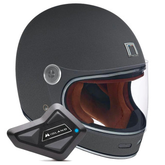 Integrale NOX Revenge Matt Titanium + Kit Bluetooth BT Mini