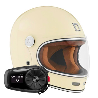 Integrale NOX Revenge Shiny Cream + Kit Bluetooth 5S Solo