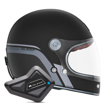 Integrale NOX Revenge Strobe Matt Black Titanium + Kit Bluetooth BT Mini