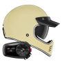 Casque Integrale NOX Seventy II Ivory + Kit Bluetooth 5S Solo