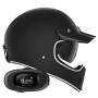 Casque Integrale NOX Seventy II Matt Black + Kit bluetooth 5R Lite