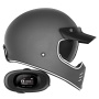 Casque Integrale NOX Seventy II Matt Titanium + Kit bluetooth 5R Lite