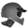 Casque Integrale NOX Seventy II Matt Titanium + Kit Bluetooth BT Mini