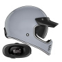 Casque Integrale NOX Seventy II Nardo Grey + Kit bluetooth 5R Lite