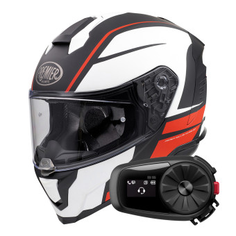Casque Integrale Premier Hyper DE92BM Mat + Kit Bluetooth 5S Solo Casque Integrale Premier Hyper DE92BM Mat + Kit Bluetooth 5S Solo