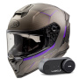 Casque Integrale Premier Hyper RS18BM + Kit Bluetooth Lokui K30