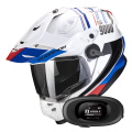 Pack ADF 9000 Air Desert White Blue Red + Kit bluetooth 5R Lite Solo