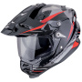 Casque Integrale Scorpion ADF 9000 Air Feat Nero Argento Rosso
