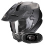 Casque Integrale Scorpion ADF 9000 Air Matt Pearl Black + Kit bluetooth 5R Lite