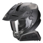 Casque Integrale Scorpion ADF 9000 Air Matt Pearl Black + Kit bluetooth Exo-Com Link-1