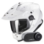 Casque Integrale Scorpion ADF 9000 Air Matt Pearl White + Kit Bluetooth Lokui K30