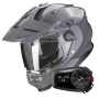 Casque Integrale Scorpion ADF 9000 Air Solid Cement Grey + Kit Bluetooth 5S